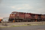 CP ES44AC Locomotive leading a train